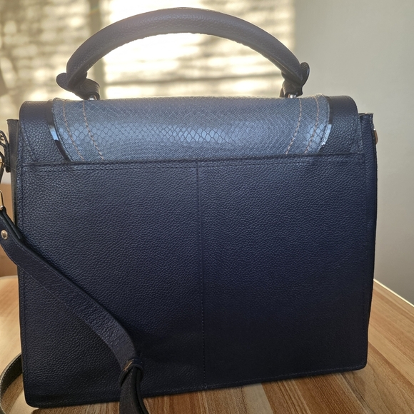 Jorge Bischoff Denim Blue Women's Shoulder Bag - Picture 8 of 13